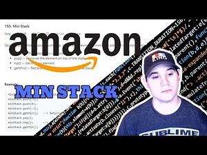 Amazon Coding Interview Question - Min Stack (LeetCode)