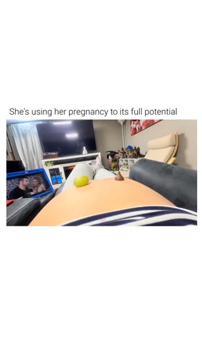 Casm Blaze | ​This video demonstrates a physical response to external stimuli during late-stage pregnancy. ​The Subject A person in the third trimester... | Instagram
