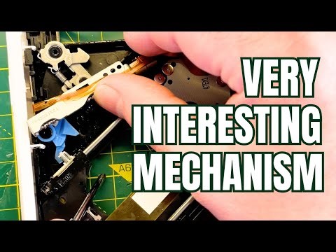 Surprisingly Clever DVD Eject Mechanism