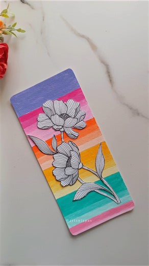 DIY Bookmark Idea 💡 #artsyjayas #shorts