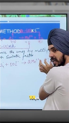 The #SaansLo Trick for Balancing Redox Reactions 😤✨ #class12chemistry