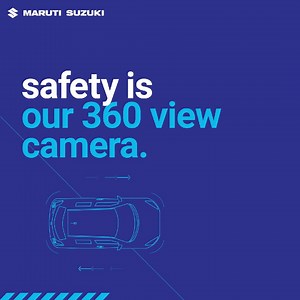 Our intelligent 360 View Camera gives you all-round visibility, and intuitively alerts you if you come too close to an object. Ensure that you use your 360 View Camera so that you can see everything around you, and you’re #DrivenBySafety #FridaySafetyTip #MarutiSuzuki #SaferCarsForIndia | Maruti Suzuki