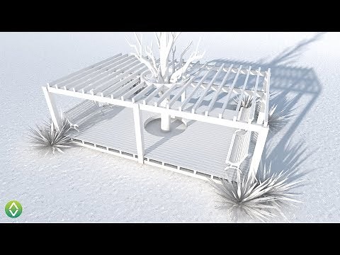 Archicad: Decks y Pérgolas con Listones para Tejas