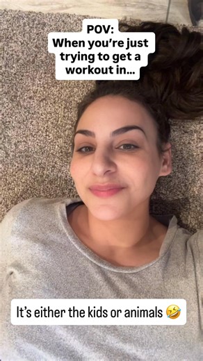 When your workout support group just stares at you. 😽🦮 #MomLife #HomeWorkout #RealLifeMom #NoDaysOff #relatablereels | Meteorologist Michelle Rotella