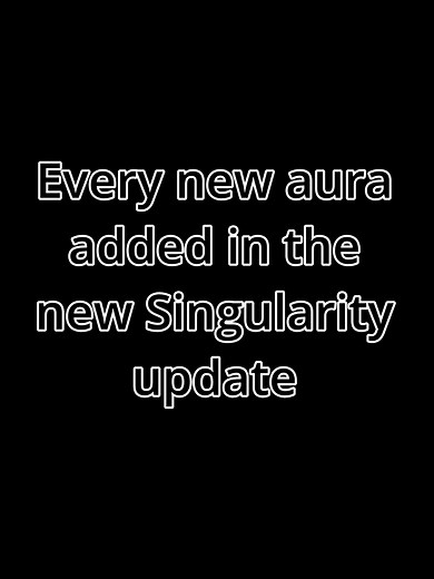 Sol's RNG Singularity Update: All New Auras & Biome!
