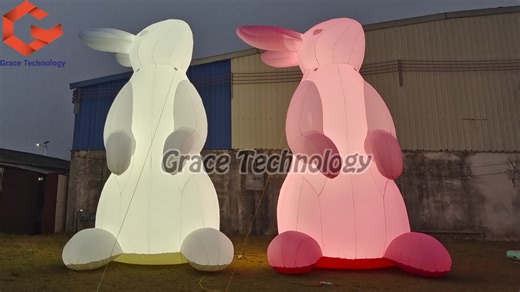 Easter Bunny Inflatable Rabbit Model Inflatable Bunny Cartoon for Event Festival Christmas Decoration