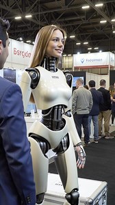 Human like android steals the spotlight just by standing up and walking like it owns the convention. Would you buy one and for what use? | Technium Kingdom 2049