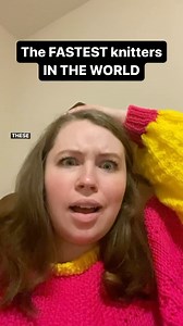 276K views · 14K reactions | Did you know about speed knitting? . . . . . #speedknitting #knitting #knitters #knit #knitknitknit #knitting_inspiration #knittingaddict #throwback #funfact | Virginia K. Knits | Facebook