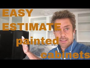 How to Estimate Interior Painting, painting cabinets pricing