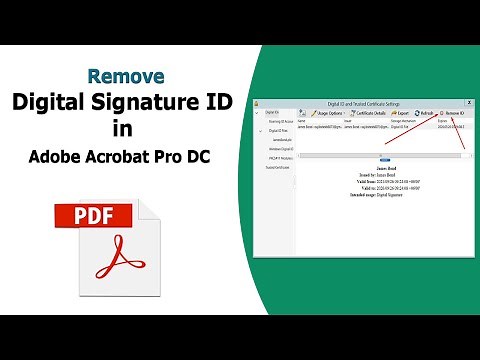 How to remove digital signature ID in adobe acrobat pro dc