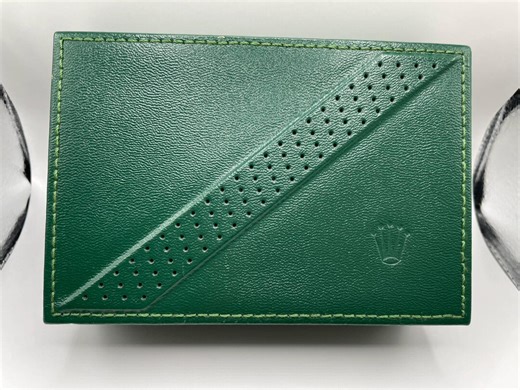 Vintage Rolex Watch Box Case, Green Leather, Moon Crater Style, 80s/90s - Etsy