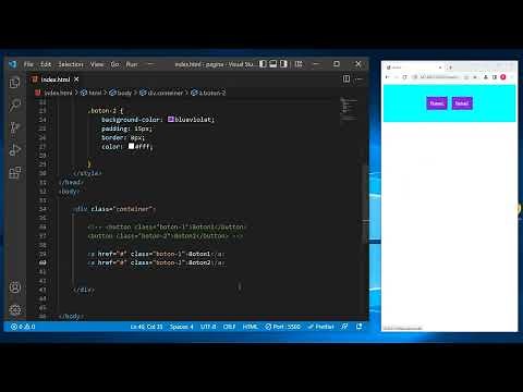 como poner dos BOTONES juntos en HTML 😱