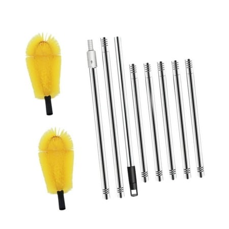 DYNWAVECA Gutter Cleaning Brush Guard Cleaner Tool, Professional, Sturdy, Cleaning Leaves Debris Easily Clear Practical Stainless Steel 2.85m - Walmart.ca