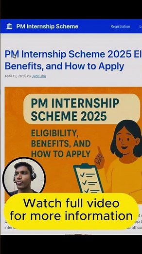 PM Internship Scheme 2025 | Eligibility, Benefits, and How to Apply | CloudShala #internship #pmmodi