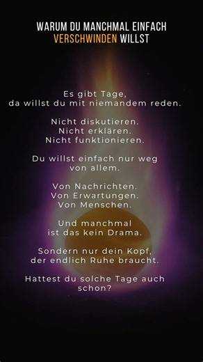 Warum du manchmal einfach verschwinden willst #shortsfeed #psychologie