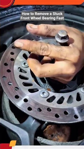 How to Remove a Stuck Front Wheel Bearing Fast #shortvideo #mechanic #replacement