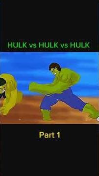 Part 1 | HULK VS HULK VS HULK #hulk #vs hulk #animation #2d #3danimation #funny #shorts