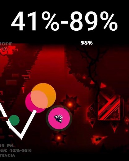 41% to 89% run on Slaughterhouse! #geometrydash #gd #gaming #gameplay