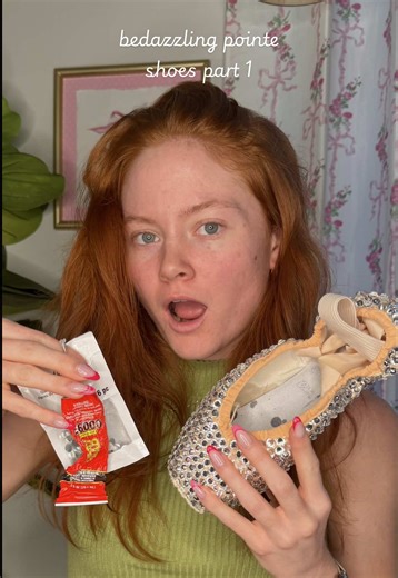 Bedazzling My $120 Pointe Shoes: A Fun Transformation