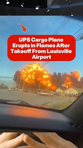 12K views · 141 reactions | UPS Cargo Plane Erupts in Flames After Takeoff From Louisville Airport | Sci-Tech Channel | Facebook