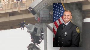 'I prayed with her' | Meet the Louisville firefighter who saved driver of semi hanging off Clark Memorial Bridge