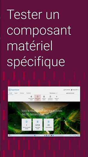 Tester un composant matériel spécifique avec DELL SupportAssist 4 .x