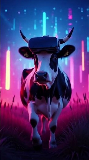 Exploring a Cow in Virtual Reality: The Future of AI!