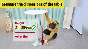 8-Pack 24"x43" Black Round Cocktail Table Skirts | Stretch Spandex Fitted Tablecloths | Stain-Resistant, Wrinkle-Resistant, and Machine Washable for Bars, Weddings, Parties, and Banquets