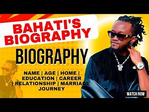 Bahati's Biography | Bahati Kenya | Marriage | Family | Music Journey | Career | Biography