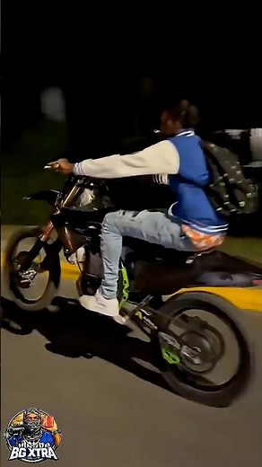 Skillibeng Show Off His Biking Skills