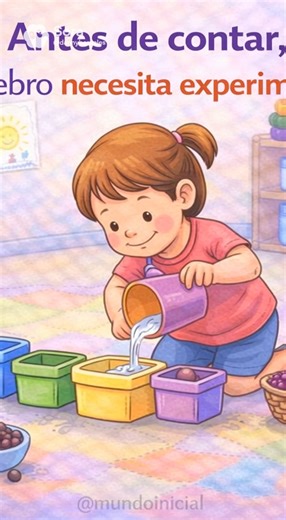 En el nivel inicial, la matemática no comienza enseñando números, sino brindando oportunidades para que los niños y niñas exploren, manipulen, comparen y transformen objetos reales. Cuando los invitamos a verter líquidos, llenar recipientes, clasificar objetos o construir torres, estamos fortaleciendo habilidades como la seriación, comparación, correspondencia y conservación, bases fundamentales del pensamiento lógico-matemático. 🔸 Esta forma de aprender no es solo más significativa, ¡es tambié