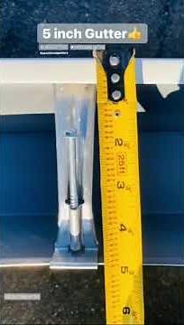 Easily determine what size gutter you have. #guttering #guttersize #raingutter