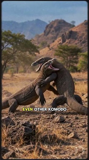 Komodo Dragon: The Closest Living Dinosaur? Terrifying Facts You Never Knew #shorts