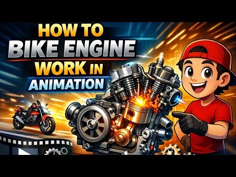 How Bike Engine Works 🚲 | Complete Animation Explained #subscribe #automobile #support #bike #engine