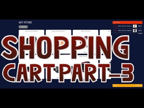 How to Build a Shopping Cart with HTML, CSS, and JavaScript | Step-by-Step Tutorial - PART 3