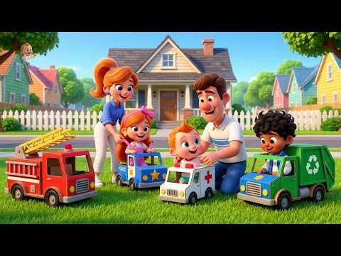 📦 Making Cardboard Cars! Family Fun with the Rescue Team | DIY Toy Cars Song