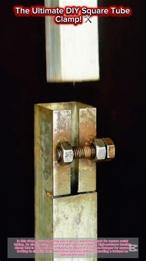 The Ultimate DIY Square Tube Clamp! 🛠️