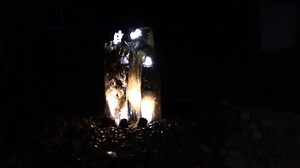 Watch Aquascape Mongolian Basalt Columns Water Fountain Kit at night ﹙sorry for the movement﹚ on Amazon Live