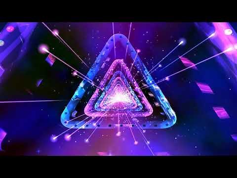 4K Triangle Lights Tunnel 🎧 VJ Dance Party #AAVFX Motion Background