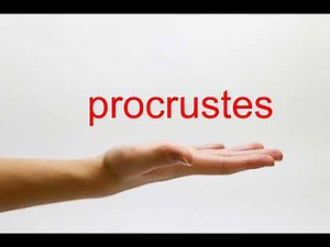 How to Pronounce procrustes - American English