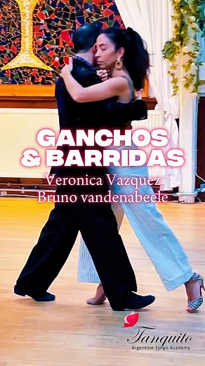 1K views · 3K reactions | GANCHOS AND BARRIDAS with Veronica Vazquez & Bruno Vandenabeele 朗 #tango #tangolesson #onlinetango #ganchos #barridas | Tanguito | Facebook