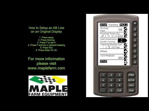 Original Display Guidance Setup