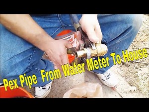 Installing Pex Water Main 3 of 10