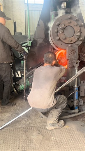 1.3M views · 6.9K reactions | Metalworking Marvel: Iron Block Thinning Process on a Ring Roller #machine #factory #process #stamping #forming #manufacturer #producer #technology #industrial | Inside the factory | Facebook