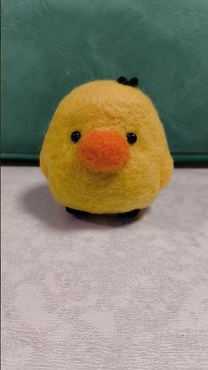 【羊毛フェルト】おむすびひよこを作ってみた！#羊毛フェルト#woolfelt #ひよこ#ヒヨコ#黄色
