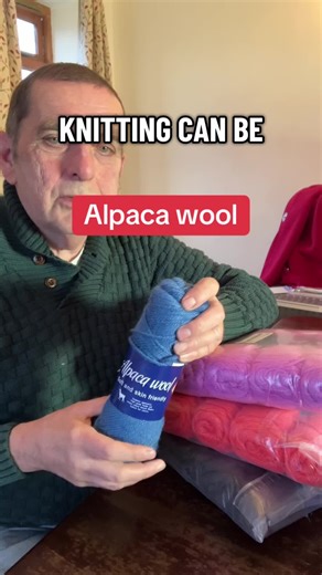 Alpaca wool #knitting #craft #home #wellness #fyp