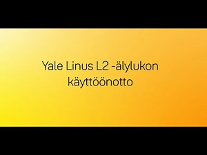 Yale Linus L2 -älylukon asennusvideo