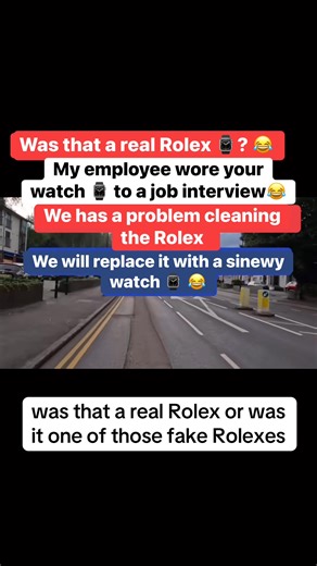 My employee wore your watch ⌚️ to a job interview 😂 #prankcall #rolex #disney #watch #viralvideos #fyp Prank Calls | Prank Calls