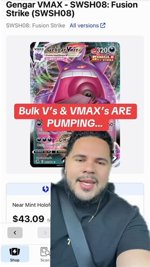450 reactions · 32 comments | Turn your Pokemon Bulk into Profit! Pokemon Regular V’s and VMAX’s continue to pump! #pokemonmarketwatch #pokemoncardstoinvest #undervaluedpokemoncards #bulkpokemoncards#greenscreen | Thecardscience | Facebook