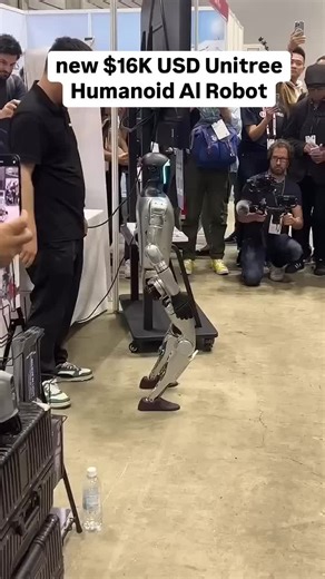 new $16K USD Unitree Humanoid Al Robot #robotics #ai